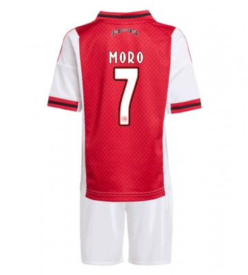 Ajax Raul Moro #7 Replika Hemmatröja Barn 2025-26 Kortärmad (+ Korta byxor)